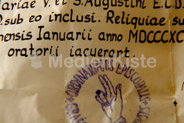 Reliquien im Augustinum Graz-1985