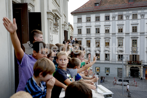 Ministranten beim Grazer  Bürgermeister Nagl 